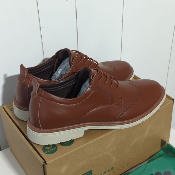 Orthocomfoot Men\'s Brown Business Shoes Size 11 main image 6